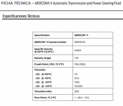Aceite Motorcraft Mercon V 946 ML