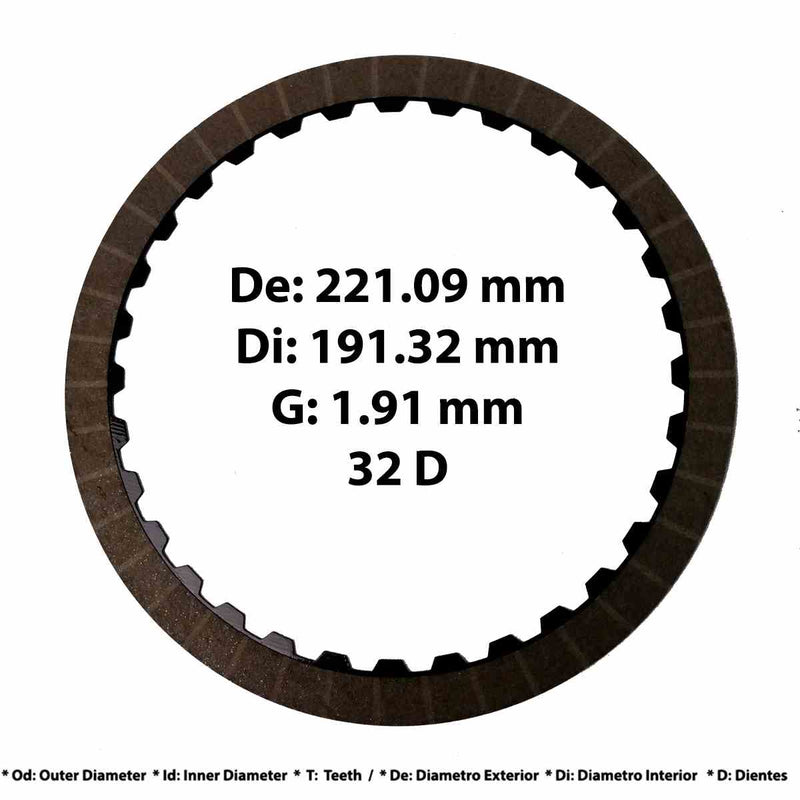 Disco Pasta Raybestos 32D .066 8.527 D.E. [5] 2015/18 6R140