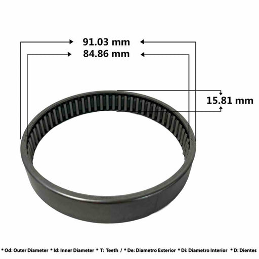 Rodamiento Agujas ZF Ecolife 0735.298.306 Transmisión Automática Veinte07 México