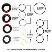 Juego de Empaques TSS Dorado con Pistones 6L80 MYC