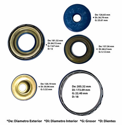 Juego de Empaques TSS Dorado con Pistones 6L80 MYC