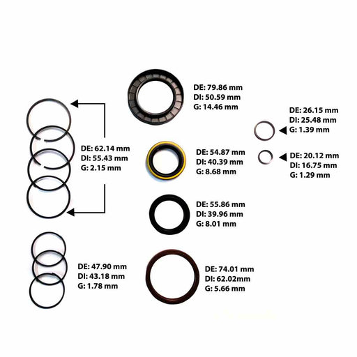 Juego Empaques TSS Dorado C/Pistones [7] U150E U151E Incluye Piston Tipo Tambor