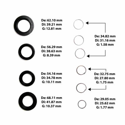 Juego Empaques TSS DORADO BGHA MGHA 2001/02 BYBA 2002/04 BGRA 2005/07 BVGA 2003/05