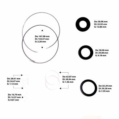 Juego de Empaques TSS Dorado sin Pistones CVT JF018E RE0F02H