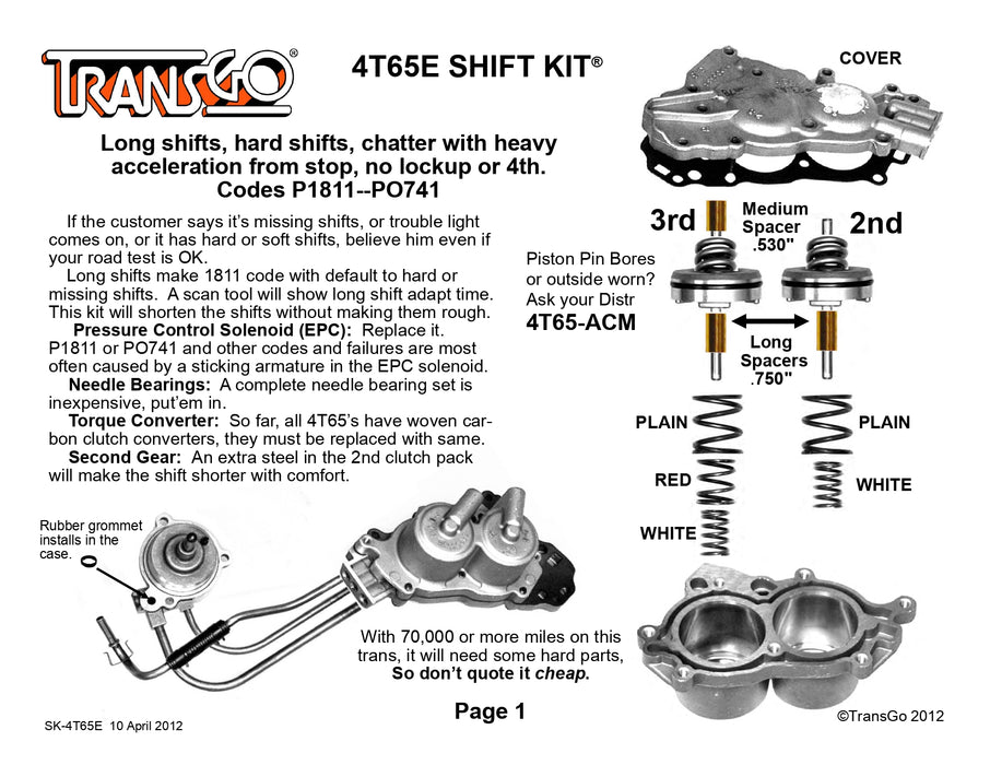 Transgo Shift Kit 4T65E