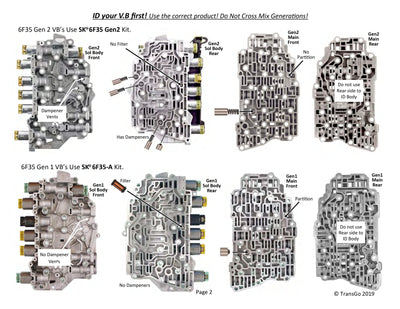 Transgo Shift Kit 2012/UP 6F35 GEN 2