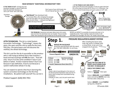 Transgo Shift Kit TH700 4L60 1982/93