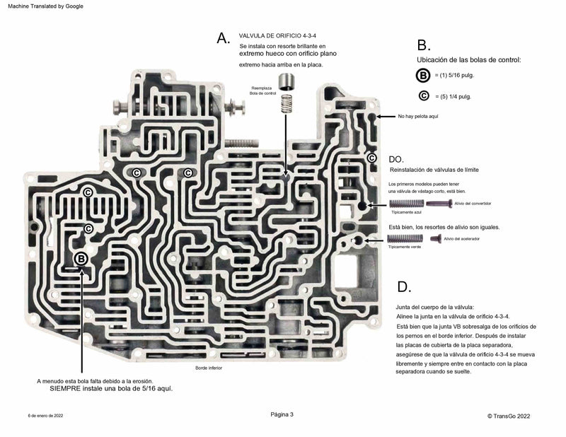 Shift Kit Transgo AOD