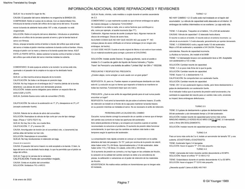 Shift Kit Transgo AOD