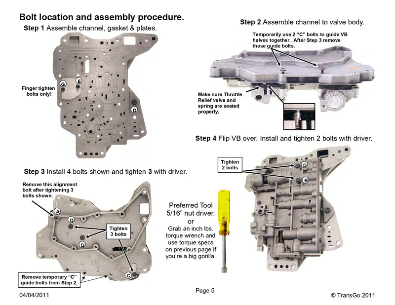Shift Kit Transgo Gasolina / Diesel C6