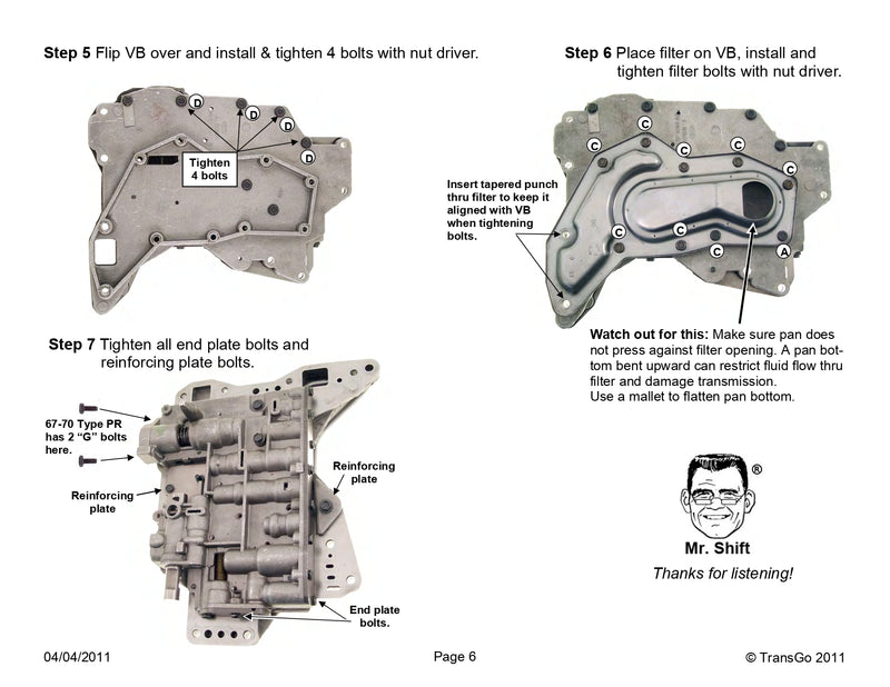Shift Kit Transgo Gasolina / Diesel C6