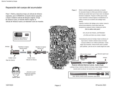 TRANSGO SHIFT KIT U140E U140F U240E U241E FACIL INSTALACION