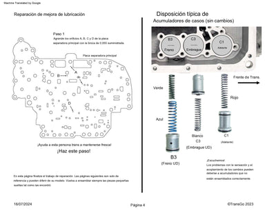 TRANSGO SHIFT KIT U140E U140F U240E U241E FACIL INSTALACION
