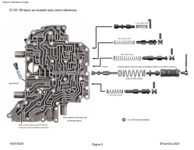 TRANSGO SHIFT KIT U140E U140F U240E U241E FACIL INSTALACION