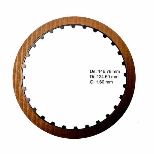 Detalle disco pasta TSS reversa para Nissan Altima Maxima RE4F04B