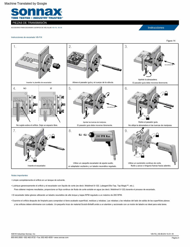 Sonnax Herramienta de Alineacion de Cuerpos de Valvulas para Usar con Rimas F-