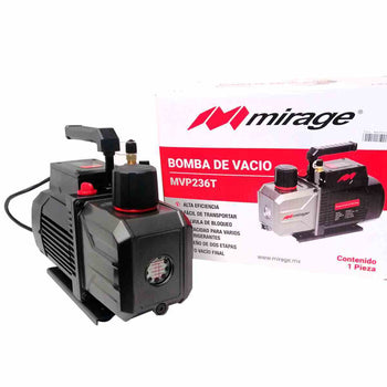 Bomba de Vacio 3.6 Cfm Mirage 2 Etapas 0.5 HP 127V