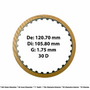 DISCO PASTA TSS C2 AVANCE 30D .062" 4.768" [4] A4LB1 U540E
