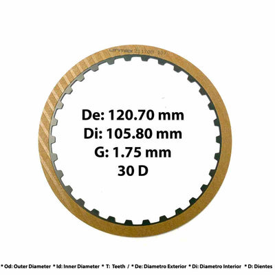 DISCO PASTA TSS C2 AVANCE 30D .062" 4.768" [4] A4LB1 U540E