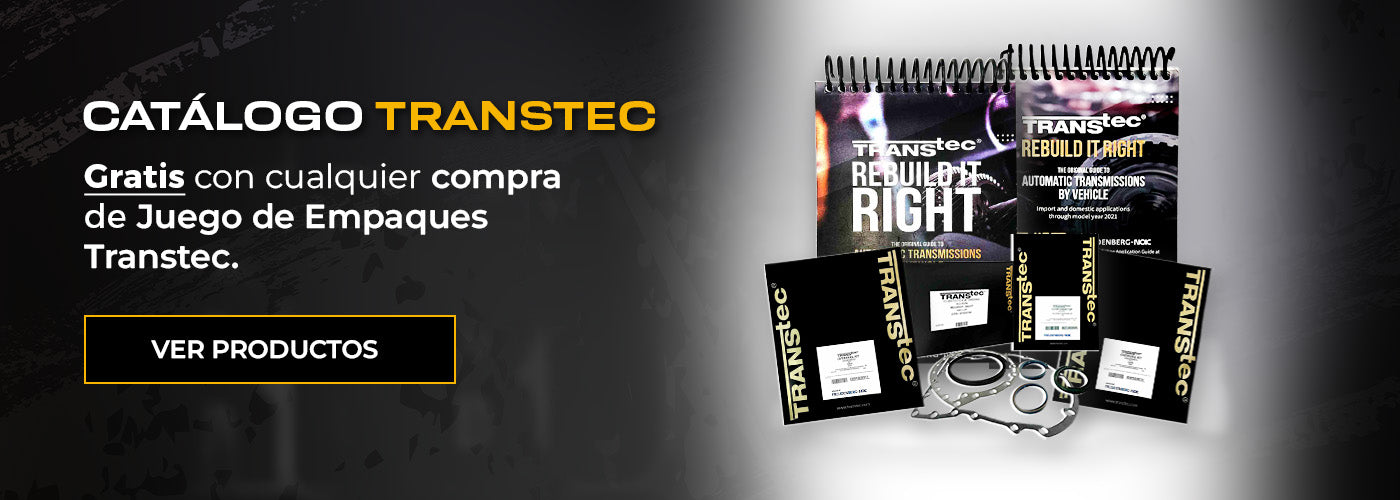 Banner Veinte 07 Promocion Catalogo Transtec gratis con cualquier compra de Juego de Empaques Transtec