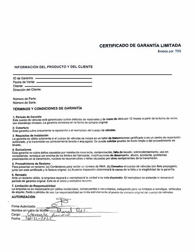 Cuerpo de válvulas reconstruido 68RFE con garantía de 1 año Veinte 07