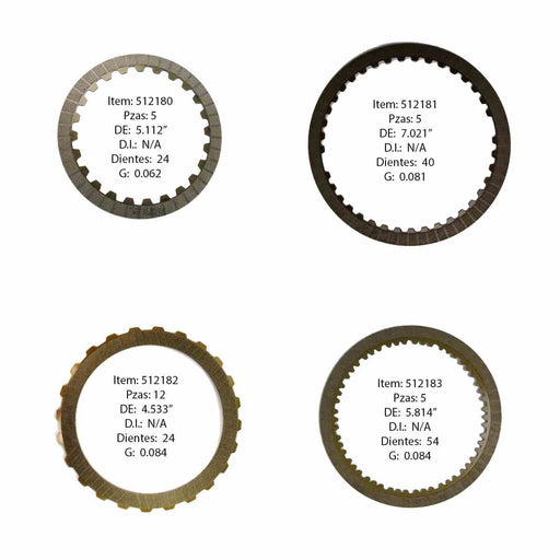 Pack Discos de Pasta Allomatic ZF8HP45