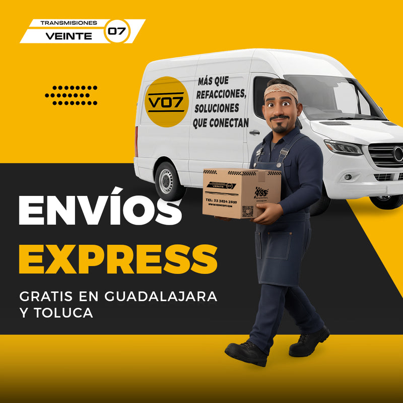 Transmisiones veinte07 envios express gratis en guadalajara y toluca.