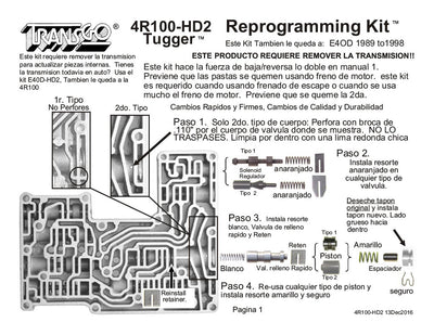 Shift Kit Transgo Remolcador HD2 1989/UP E4OD 4R100