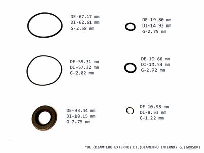 KIT BOMBA DE DIRECCION DEPOSITO CUADRADOR CHEVROLET RENAULT