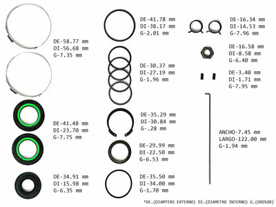 KIT CREMALLERA NISSAN TSURU 3 SENTRA IGUAL 8027 MENOS UNA LIGA