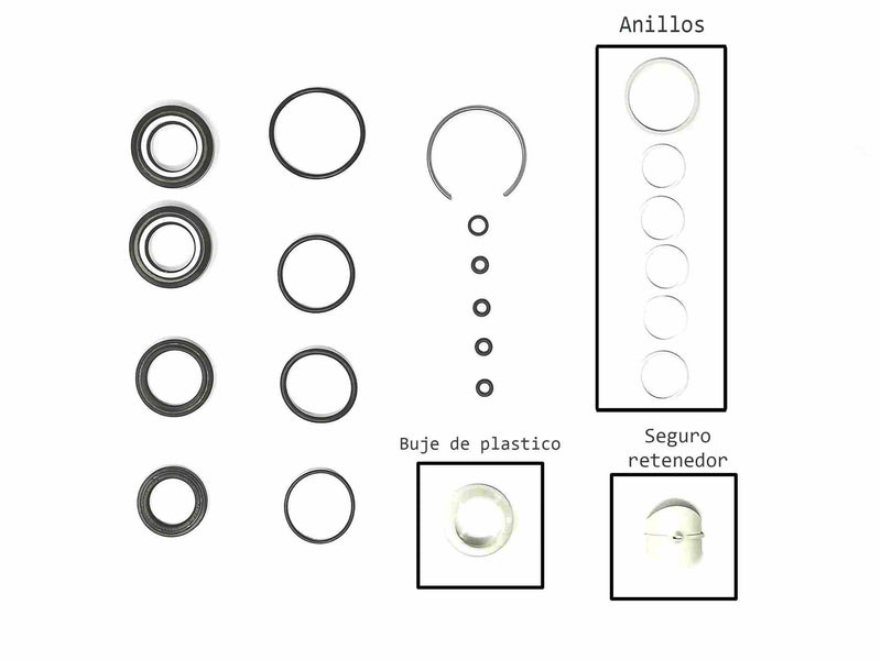 KIT CREMALLERA VW GOLF JETTA BEETLE A4 mas Común con Retenes de Barra Diferentes