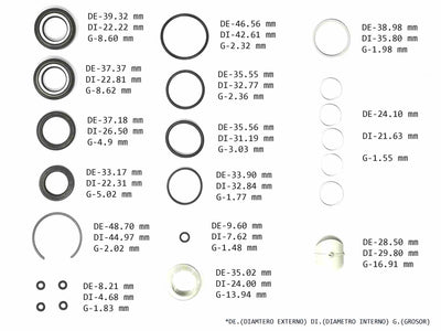 KIT CREMALLERA VW GOLF JETTA BEETLE A4 mas Común con Retenes de Barra Diferentes