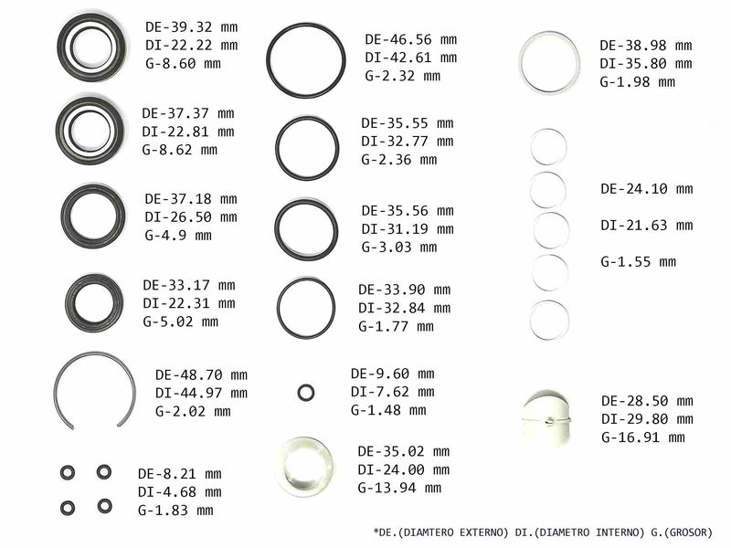 KIT CREMALLERA VW GOLF JETTA BEETLE A4 mas Común con Retenes de Barra Diferentes