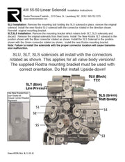 Juego De Solenoides Lineales [3] Cubren Todos Los Modelos de cuerpo valvulas AW55-50SN AW55-51SN