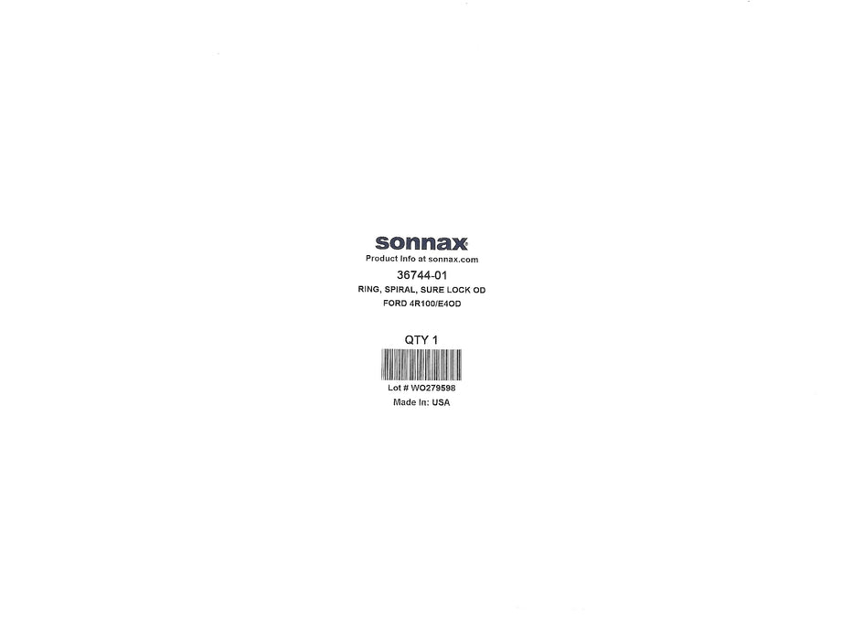 Seguro Espiral Sonnax Piston Over E4OD - Transmisiones Veinte 07