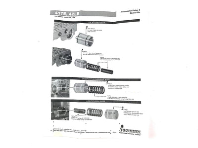 Sonnax Kit Piston Acumulador y Manga 40TE 41TE A606 42RLE 45RFE 5-45RFE A604