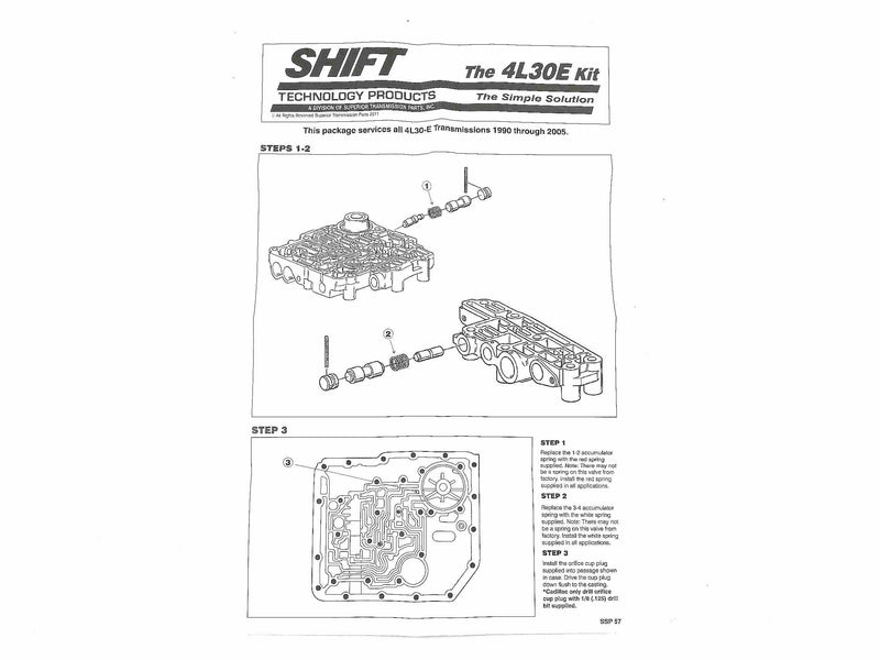 Shift Kit Superior 4L30E