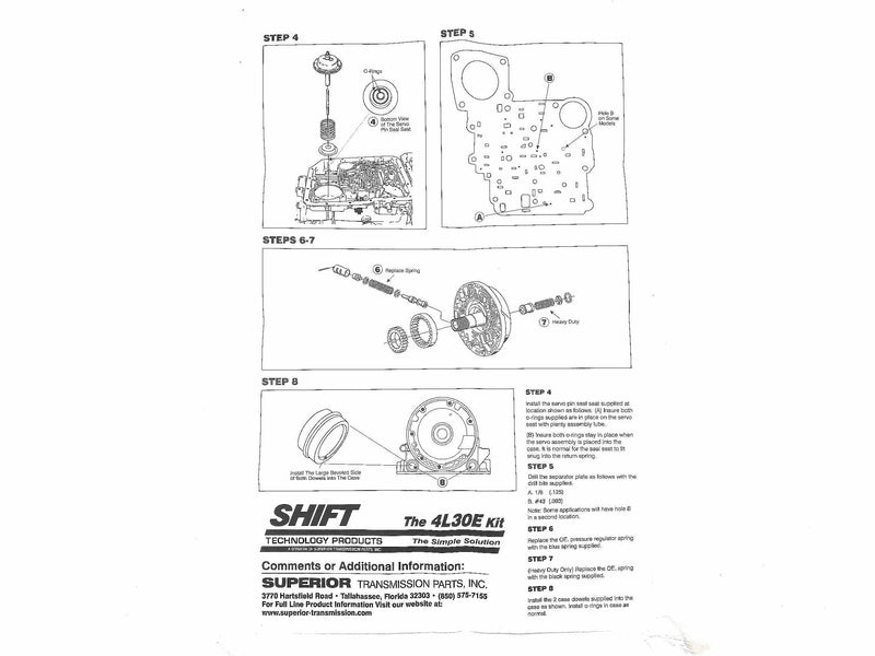 Shift Kit Superior 4L30E