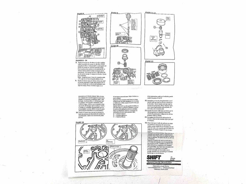Shift Kit Superior Correccion de Fallas 1985/94 A4LD