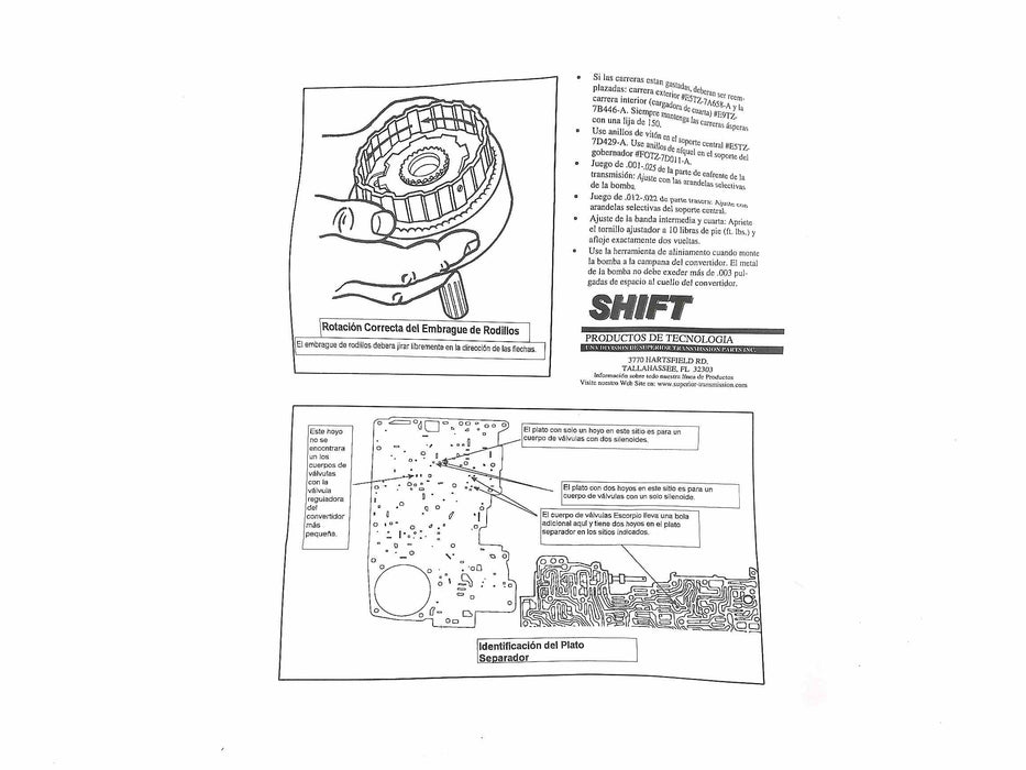Shift Kit Superior Correccion de Fallas 1985/94 A4LD