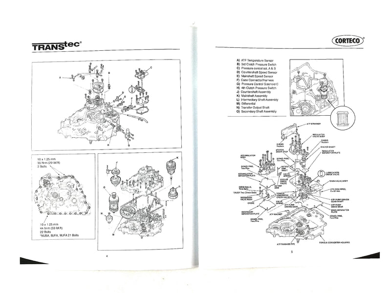 Juego de Empaques Freudenberg-NOK BDKA MDKA BVGA BVLA PVGA PVLA P34A P35A MDRA MDPA BWEA - Transmisiones Veinte 07