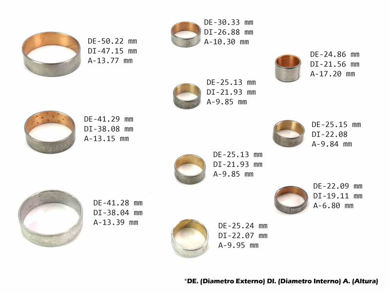 Kit de Bujes A131L A130L A130E A130L A131A A140E A140L A240E A240L MX1 MS7