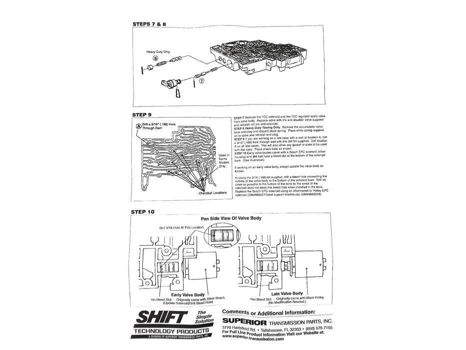 Shift Kit Correccion Fallas Superior 4L80E - Transmisiones Veinte 07