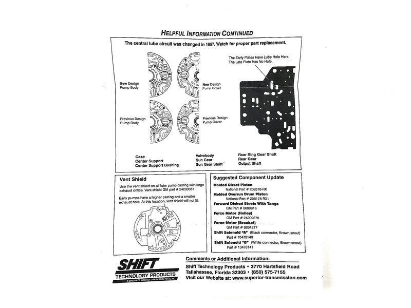 Shift Kit Correccion Fallas Superior 4L80E - Transmisiones Veinte 07