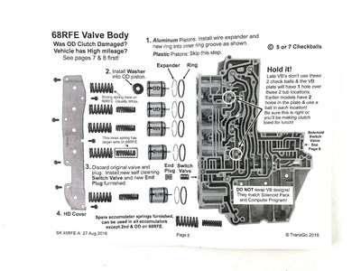 TRANSGO SHIFT KIT 45RFE 5-45RFE 68RFE