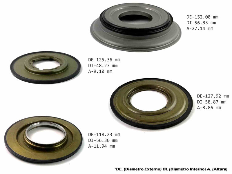 Kit de Pistones (4) TF-81SC TF-80SC AF21 AW6AX-EL AF21B AW6AX-E AW6A-EL MXE AM6 AF40-6 AF40