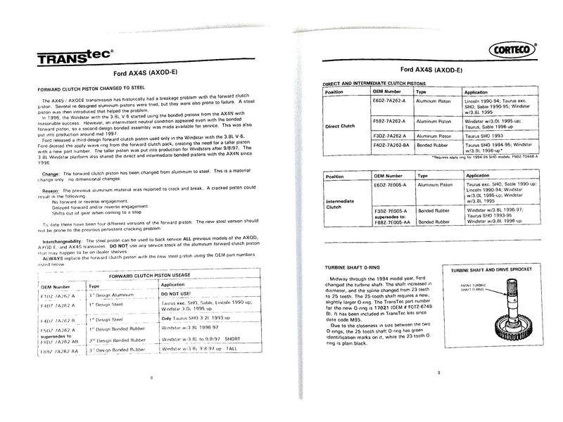 Juego De Empaques Freudenberg NOK Con Empaque Durpreno Ax4s - Transmisiones Veinte 07