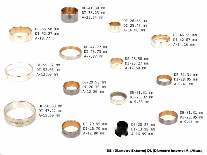 Kit de Bujes (14) TH250 TH350 M31 M38 MV4 1969/86