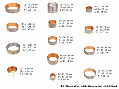 Kit de Bujes A340E A340H A340F A341E A343E A343F AW30-40LE AW40 AW30-80LE