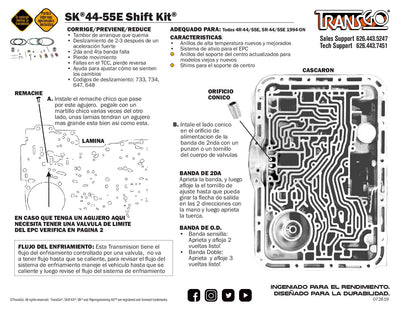 Shift Kit Transgo 4R55E 5R55E 4R44E 5R44E